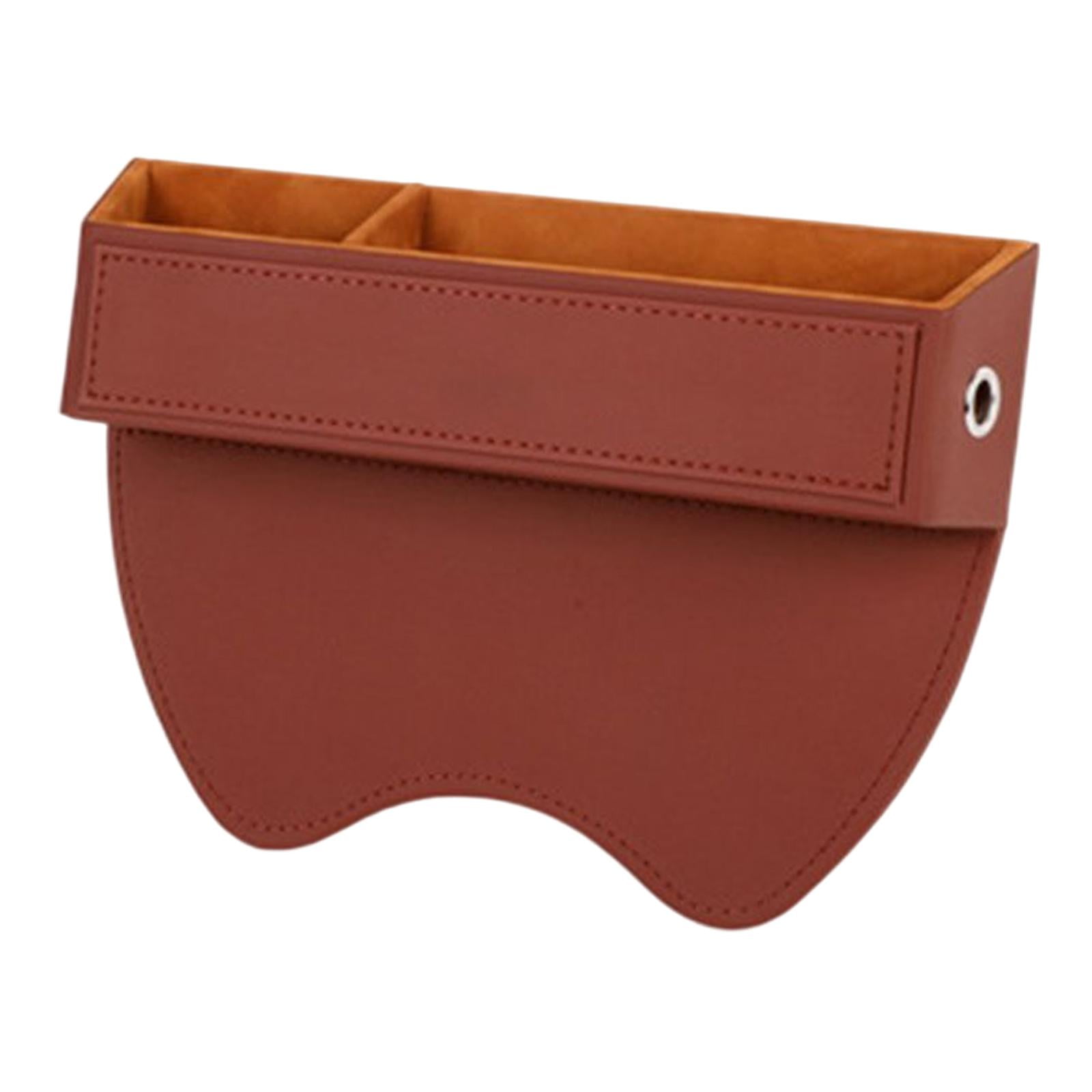 Nishiyuenyi Vehicle Seat Organizer Reserved Charging Hole Interior Accessories Brown Driver Brown Driver Side