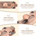 thumbnail image 3 of Uxcell Barrel Bolt Latch, Vintage Slide Lock with Mounting Screws for Wooden Door Barn Fence Shed Window Red Bronze 4 Inch, 3 of 7