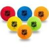 Franklin Sports Mini Foam Hockey Balls - Indoor Floor Hockey Balls for Kids - 6 Soft Foam Hockey Balls - Assorted Colors