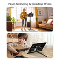 thumbnail image 2 of Soporte de música K KASONIC 2 en 1 plegable con clip para partituras, 2 of 7