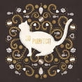 thumbnail image 3 of Charron, Veronique 20x20 Black Modern Framed Museum Art Print Titled - Otomi Cats III Dark Neutral, 3 of 5