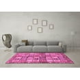 thumbnail image 3 of Ahgly Company Indoor Square Abstract Pink Modern Area Rugs, 5' Square, 3 of 4