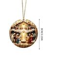thumbnail image 2 of Nativity Scene Christmas Ornament, Religious Hanging Decorations for Christmas Tree, Holiday Home Decor & Christian Gift, 2 of 5