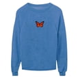 thumbnail image 4 of Blouse à Manches Longues pour Femmes Imprimé Papillon Col Rond Chandail Ample Blouse Décontractée à Manches Longues, 4 of 6