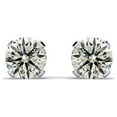thumbnail image 3 of SuperJeweler Diamond Stud Earrings for Women, Nearly 1/4ct Diamond Jewelry in Sterling Silver, Classic Diamond Earrings for Women, 3 of 6