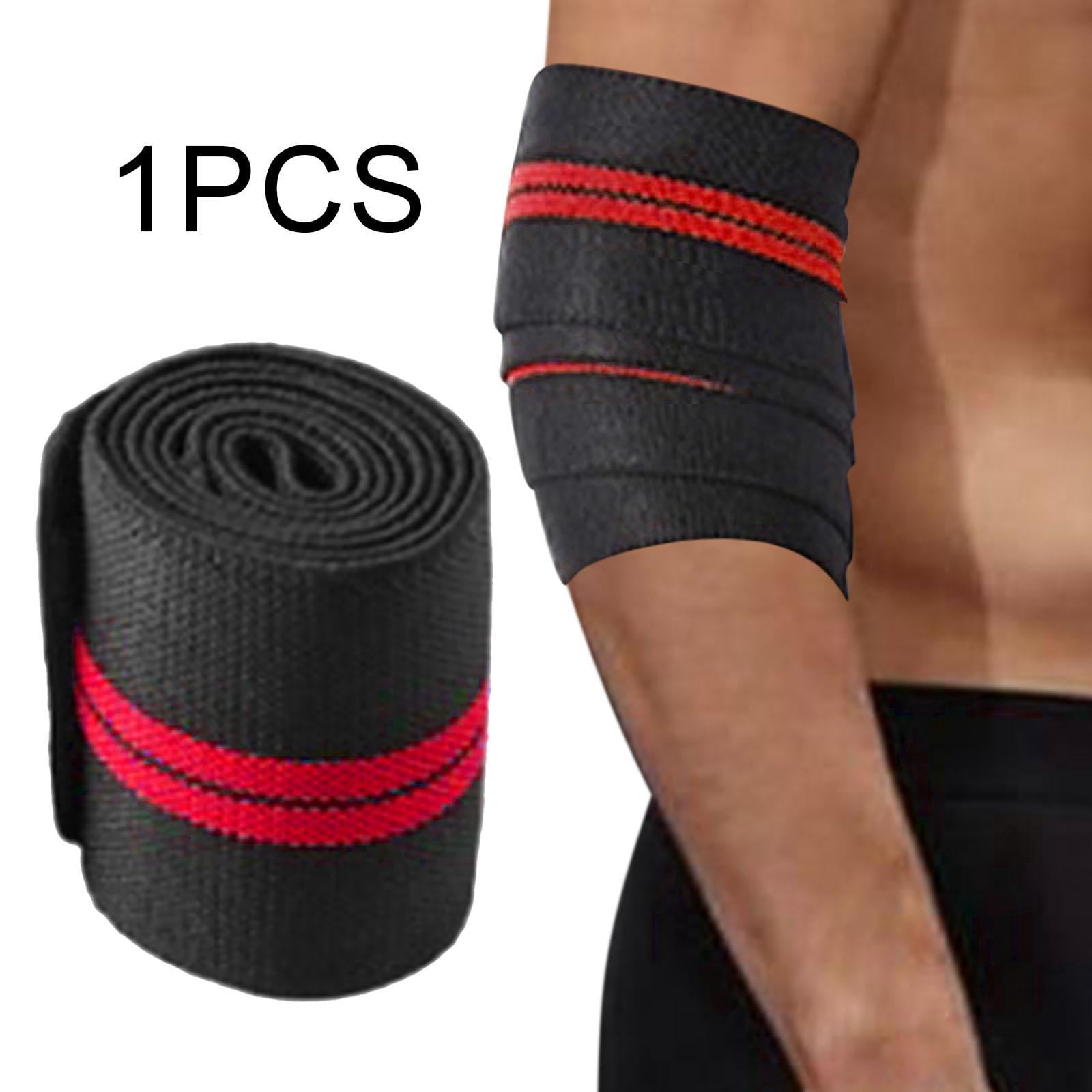 DimyFew 4x Elbow Wrap Elbow Support Strap Weight Lifting Elbow Protection Bodybuilding Arm Brace Elbow Brace Elbow Strap for Bench Press