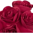 thumbnail image 5 of JWH 3D Red Rose Flower Throw Pillow Cover in Rectangle for Valentine Gift and Room Decoration 12 x 20 inch Red, 5 of 8