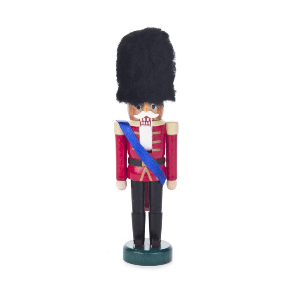 British Palace Guard Black Fur Hat Mini German Wood Christmas