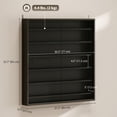 thumbnail image 3 of HOMCOM 7-Storey Wall Shelf Display Cabinet, Shot Glass Display Case, 3 of 10
