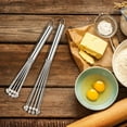 thumbnail image 5 of 2 Pieces Stainless Steel Ball Whisk Wire Egg Whisk Set Kitchen Whisks for Cooking, Blending, Whisking, Beating, Stirring (10 Inch and 12 Inch), 5 of 7