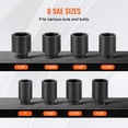 thumbnail image 3 of VEVOR Axle Nut Impact Socket Set 3/4" Deep Drive 6-Point 8PCS SAE Spindle Socket, 3 of 8