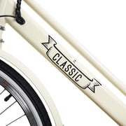 NAKTO Classic 2 Electric Bike for Female, 26 Step-Thru Cruiser Ebike with 500W Motor, 48V 10Ah Removable Battery, 6-Speed Gear, Front Basket & Rear Rack, Cream