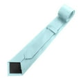 thumbnail image 4 of Xfvqtps Tie for Men Pre-Tied Classic Neckties Soild Color 3.15" for Formal Dress Business Light Blue, 4 of 6