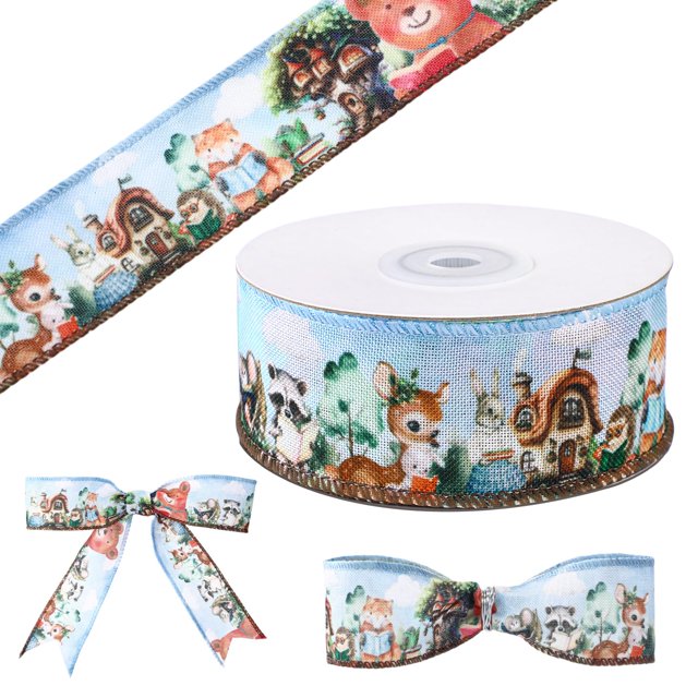 Cinta decorativa Geosar de 3,8 cm x 9,1 m con forma de animales del bosque