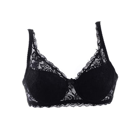 

Women Adjustable Underwear Bra Lace Bra Gather Ultra Thin Bra Breathable
