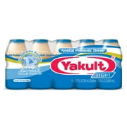 Yakult Light Nonfat Probiotic Drink, 2.7 fl. oz., 5 Bottles Gluten Free- Plastic Bottle