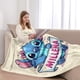 thumbnail image 2 of Manta de Lilo & Stitch, acogedora manta de franela para niños y niñas, manta súper suave y cálida para sofá cama, 60 x 80 pulgadas, 2 of 6