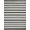 Black And Cream, Pattern 11, variant on ODIKA Striped Modern Farmhouse With Bold Pinstripe And Banded Border Pet Friendly & Kids Safe Play for Playroom, Bedroom, Reading Nook