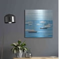 thumbnail image 6 of Luxe Metal Art 'Summer Regatta II' by Emma Scarvey, Metal Wall Art, 24"x24", 6 of 8