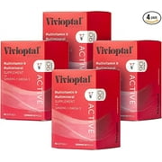 Vivioptal Active 1 Year Supply - Multivitamin & Multimineral Supplement - Ginseng & Omega 3