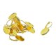thumbnail image 1 of Ganchos para pendientes Yashi 12 piezas con cierre de palanca bisel en blanco engaste de cabujón dorado, 1 of 4