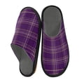 thumbnail image 2 of IAUYY Memory Foam House Slippers Suitable for Both Men and Women. Comfortable, Anti-Slip Plush Flat-Bottomed Slippers The Best Holiday Gift Purple Home Design, 2 of 9