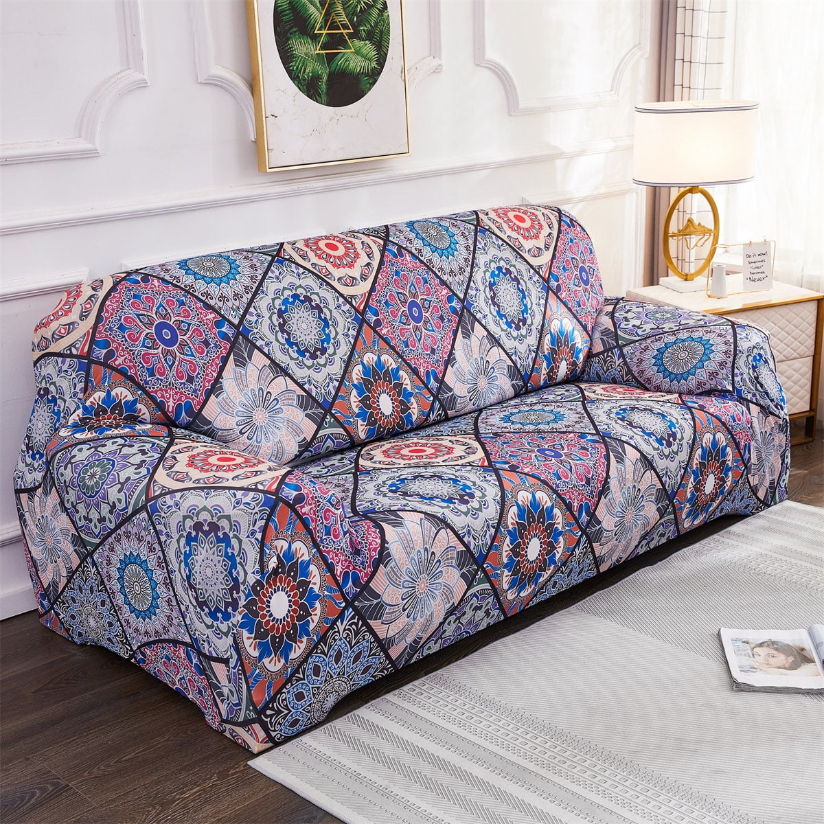 Printed Sofa Cover Stretch Couch Cover Sofa Slipcovers for Couches and –  Melodieux