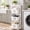 3 Tier L, variant on Vertical Laundry Basket Organizer with Wheel, Stackable Removable Laundry Hamper Cart for Small Space, Dorm, Bathroom