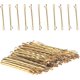 thumbnail image 3 of Pinzas para el cabello rubio para maquillaje, peinado, horquillas de 5 cm de largo para mujeres, ideales para todo tipo de cabello (100 piezas, doradas), 3 of 6