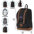 thumbnail image 3 of Mochila JanSport Cortlandt de Cuero Sintético Negro 15", 3 of 5