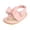 Pink, variant on Zwiiyzr Unisex Baby First Walking Shoes 0-18 Months Infant Thong Sandals Flats Boys Girls Bow Soft Non-Slip Rubber Sole Summer Flat Walking Shoes Gold