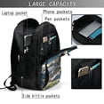 thumbnail image 4 of Easygdp Astronaut Soccer Field Print USB Travel Laptop Backpack,Travel Laptop Backpack with USB Charging Port for Women Men, 4 of 7