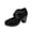 Black, variant on Women Summer Wedge Sandals Elastic Cross Strap Platform Breathable Casual Chic Shoes for Daily Vacation
