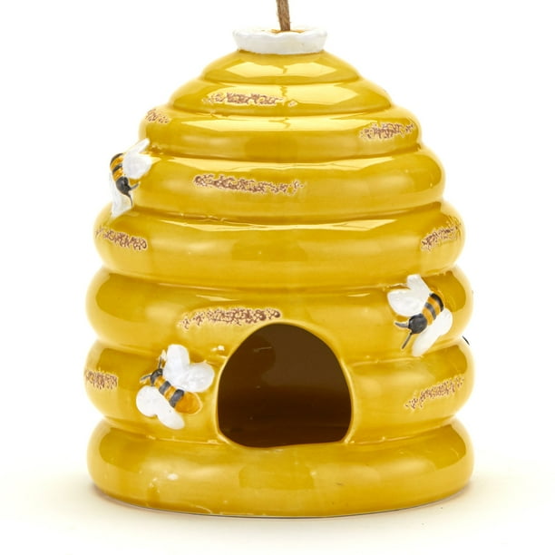 Beehive Hanging Bird House Bumble Bee Garden and Yard Decoration