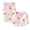 Pink, variant on Nwiuh Big Girls Sleeveless Pajama Sets Cute Panda Polka Dot Sleepwear Loungewear (Red, 6-12 Months)