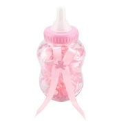 Cajas de dulces con forma de biberón, 30 uds, bonitas botellas de dulces para bebés, Mini botellas de dulces para bebés para decoración de fiestas de bautizo y eventos(Rosa)