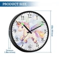 thumbnail image 3 of Voice Activated Clock with Glow Light 12 Inch Large Silent Wall Clock Battery Operated for Home Decor Unicorn with Wings, 3 of 8