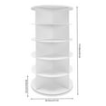 thumbnail image 2 of Rotating Shoe Rack 5 -Tiers Storage Shelves 360 Degree Rotating Shoe Tower Rack, 2 of 13