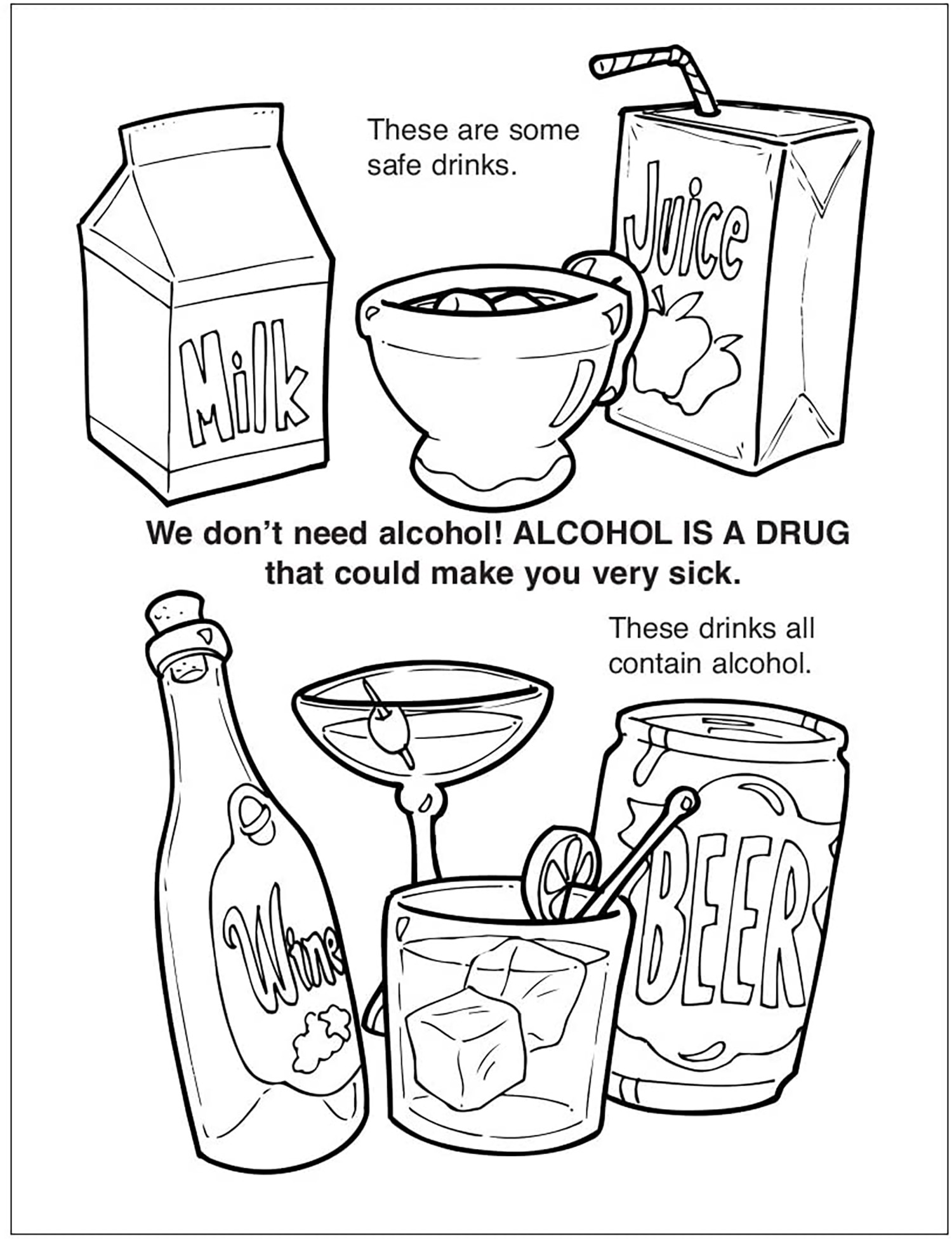 25 Pack - We Don't Need Drugs Kid's Coloring & Activity Books