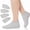 Gray, variant on 2 Pairs Spa Cotton Socks, Reusable Moisturizing Socks Overnight Lotion Sock Absorbing Soft Moisture Foot Heel Sleeping Sock for Women Men Dry Cracked Feet Beauty Pedicure(White)