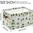 thumbnail image 3 of Large Foldable Storage Bin Funny Frogs Fabric Storage Baskets Collapsible Decorative Baskets Organizing Basket Bin with PU Handles for Shelves Home Closet Bedroom Living Room-1Pack Decor Gifts, 3 of 7