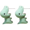 thumbnail image 1 of ZHAOCHENG Lindos pendientes de mordedura de animal, pendientes de dinosaurio y tiburón, pendientes de perforación con dibujos animados en 3D, 1 of 4