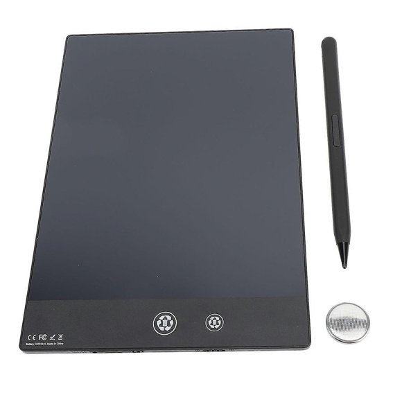 Doodle Board Drawing Tablet 9.5 Inch LCD Dual Screen Erasable Reusable Electronic Writing Board Black