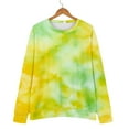 thumbnail image 6 of Bovemsi Womens Sweatshirts Fashionable Autumn And Winter Casual Tie Dye Pattern Long Sleeved Loose Top Fall Fashion Outfits 2025 Clothes, 6 of 9