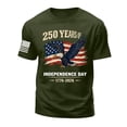 thumbnail image 4 of UngA Men's 4th of July T-Shirt Vintage 250 Anniversary USA Shirt 1776 USA Flag Shirts Tops Patriotic Short Sleeve Man T Shirt (AG,S), 4 of 5