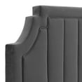 thumbnail image 5 of Modway Alyona Channel Tufted Performance Velvet King/California King Headboard in Charcoal, 5 of 10