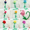 thumbnail image 7 of 30cm Plush Rose Flower Bendable Stems Colorful Stuffed Rose Flower Toy Durable Roses Plush Bouquet Toy Rose Soft Flower Toys Gift for Kids Baby Girl Orange, 7 of 7