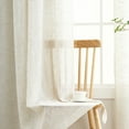 thumbnail image 7 of Exultantex Rustic Beige Burlap Sheer Curtain - 52"W x 95"L -Natural Home Decor Accent, 2pcs,Grommet Top, 7 of 7