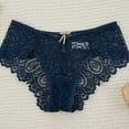 thumbnail image 2 of Dresfit Women's Lace Underwear 2026, Thin & Hip Lifting Mid Waist Briefs Dark Blue XL, 2 of 3