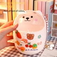 thumbnail image 2 of Cubo de basura de escritorio, cubo de almacenamiento para escritorio de estudiante, cubo de basura de oficina mini con lindo oso, bolsa de basura, 2 of 5